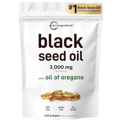 Oil of Oregano with Black Seed Oil Softgels